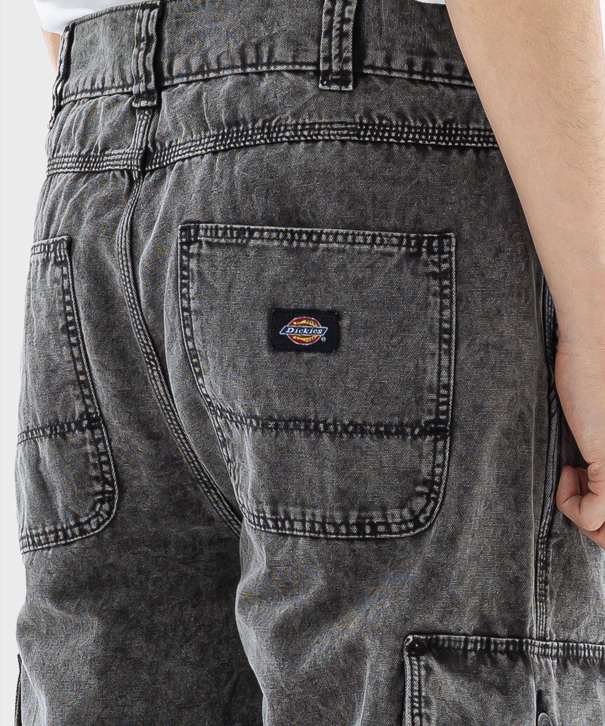 디키즈(DICKIES) 뉴잉턴 워시드 카고팬츠 Black