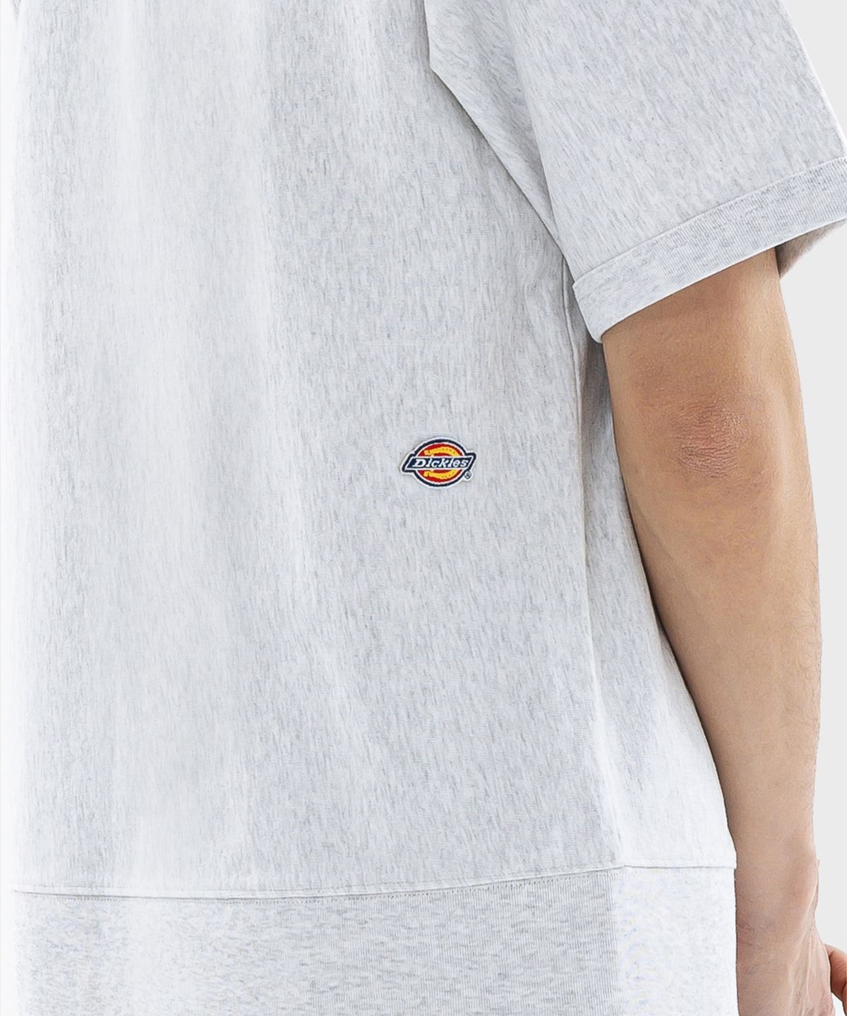 디키즈(DICKIES) 멀티 로고 링거 티셔츠 Melange