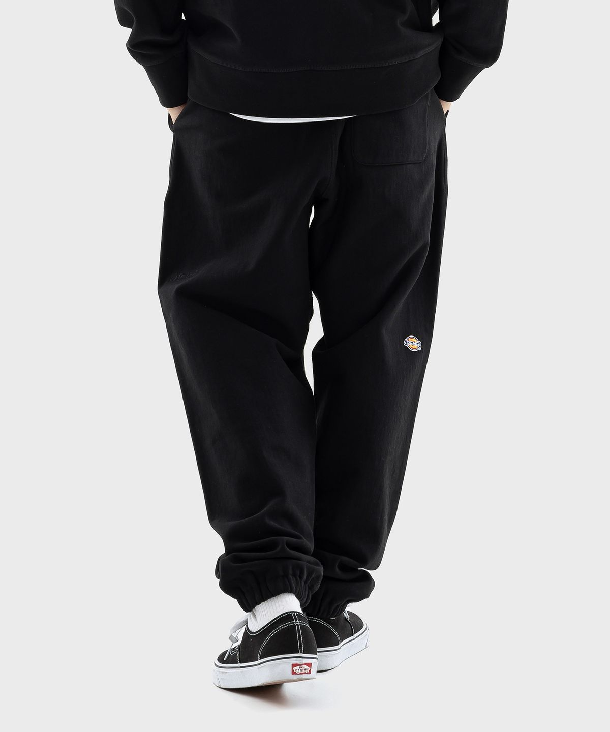 디키즈(DICKIES) 멀티 로고 헤비웨이트 스웨트팬츠 Black