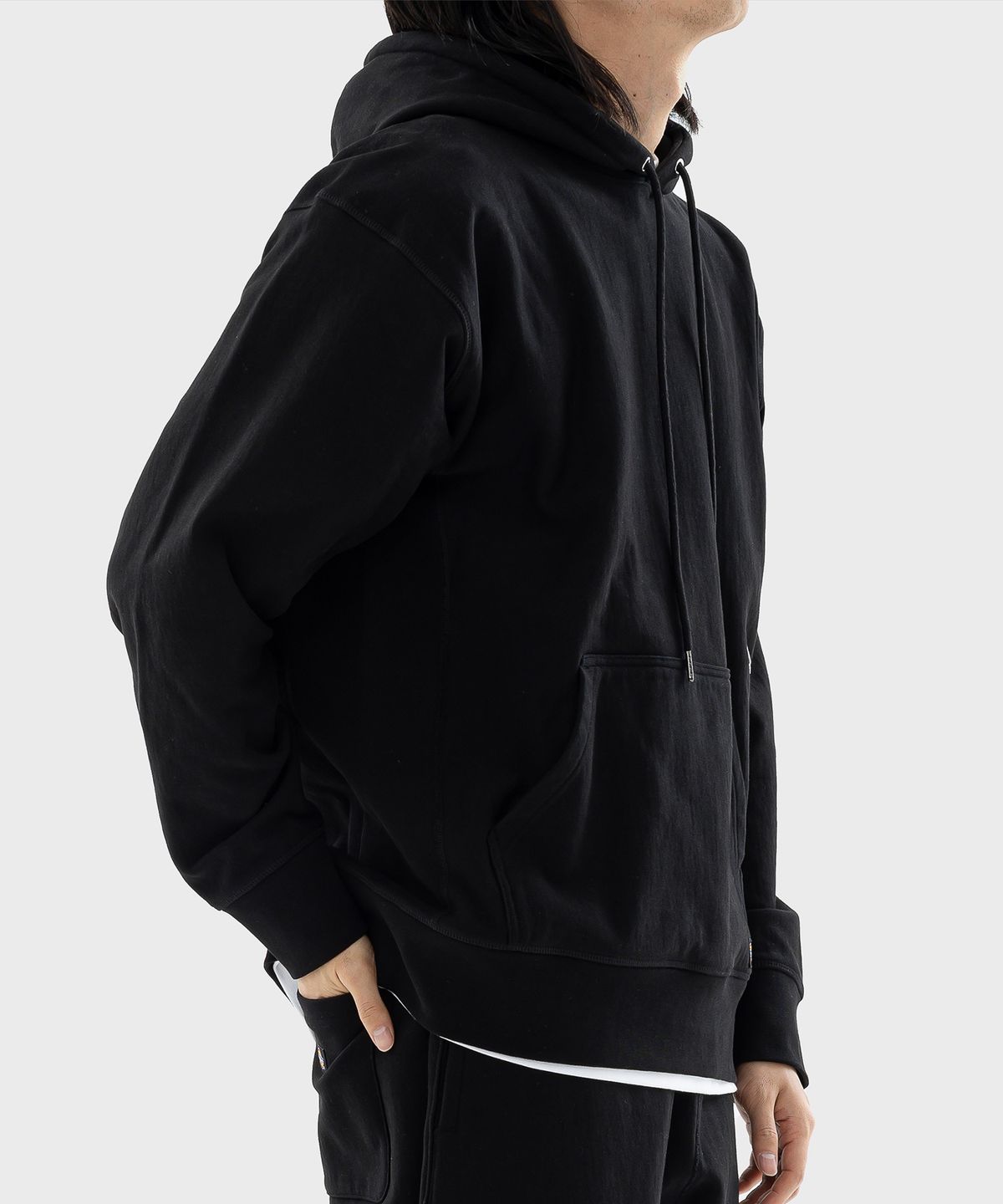 디키즈(DICKIES) 멀티 로고 헤비웨이트 후드 Black