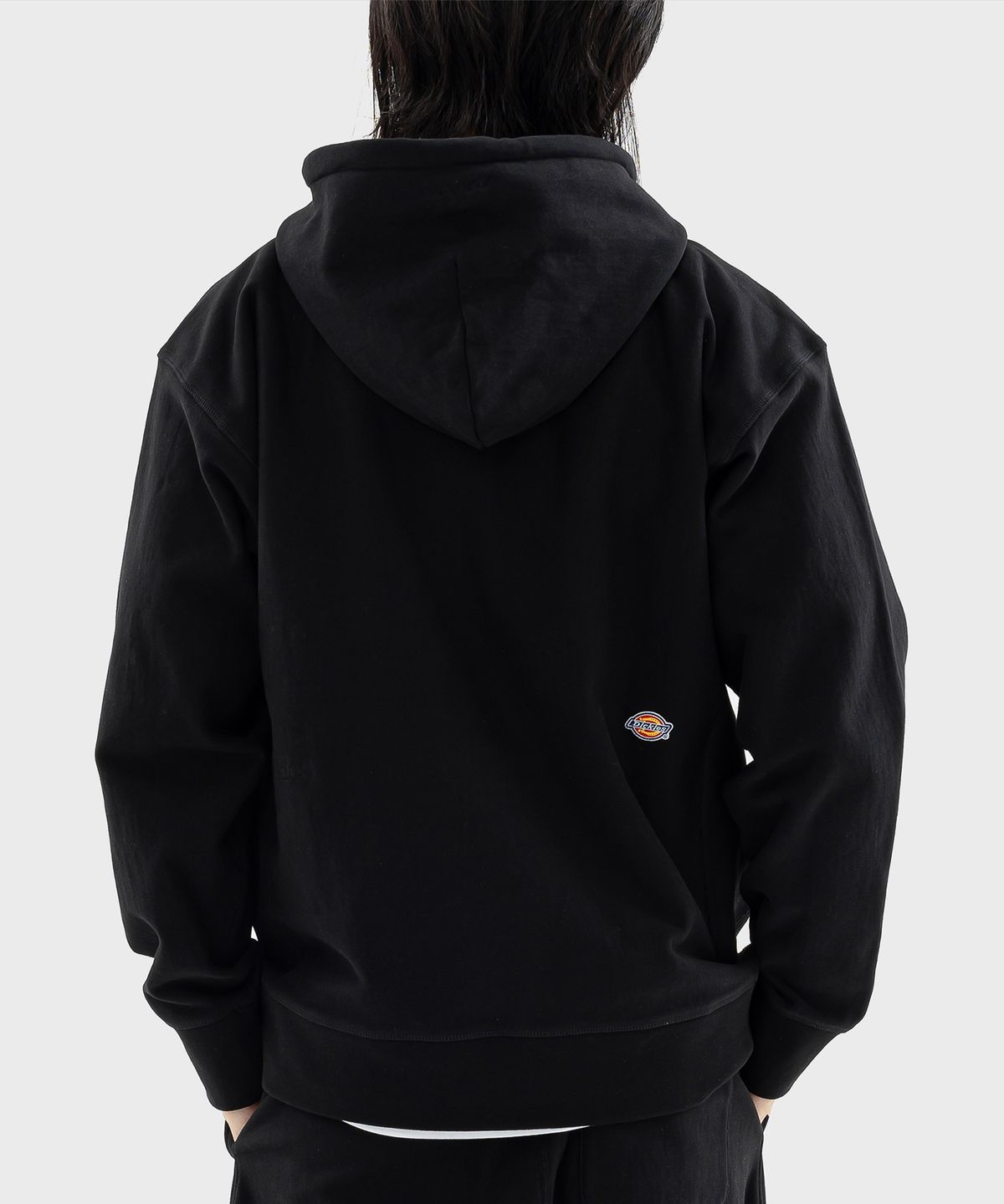 디키즈(DICKIES) 멀티 로고 헤비웨이트 후드 Black