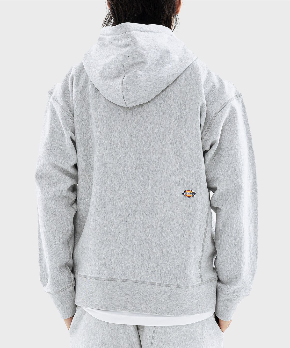 디키즈(DICKIES) 멀티 로고 헤비웨이트 후드 Melange
