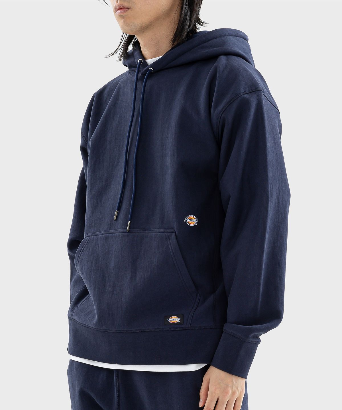 디키즈(DICKIES) 멀티 로고 헤비웨이트 후드 Navy