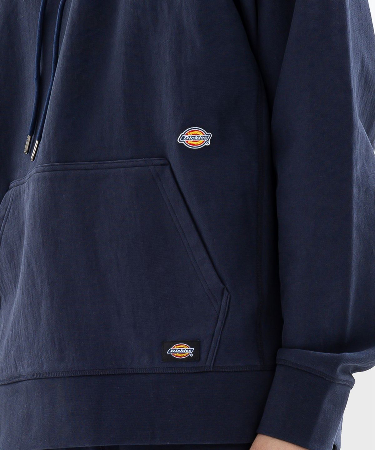 디키즈(DICKIES) 멀티 로고 헤비웨이트 후드 Navy