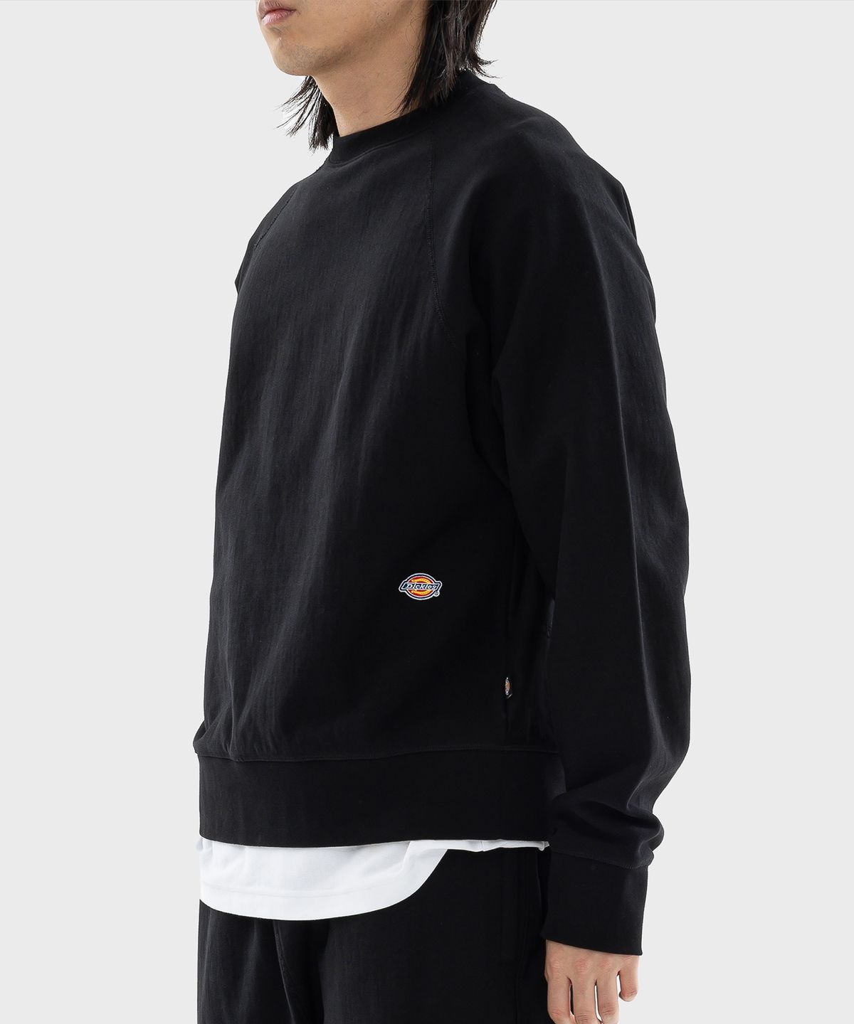 디키즈(DICKIES) 멀티 로고 헤비웨이트 스웨트셔츠 Black