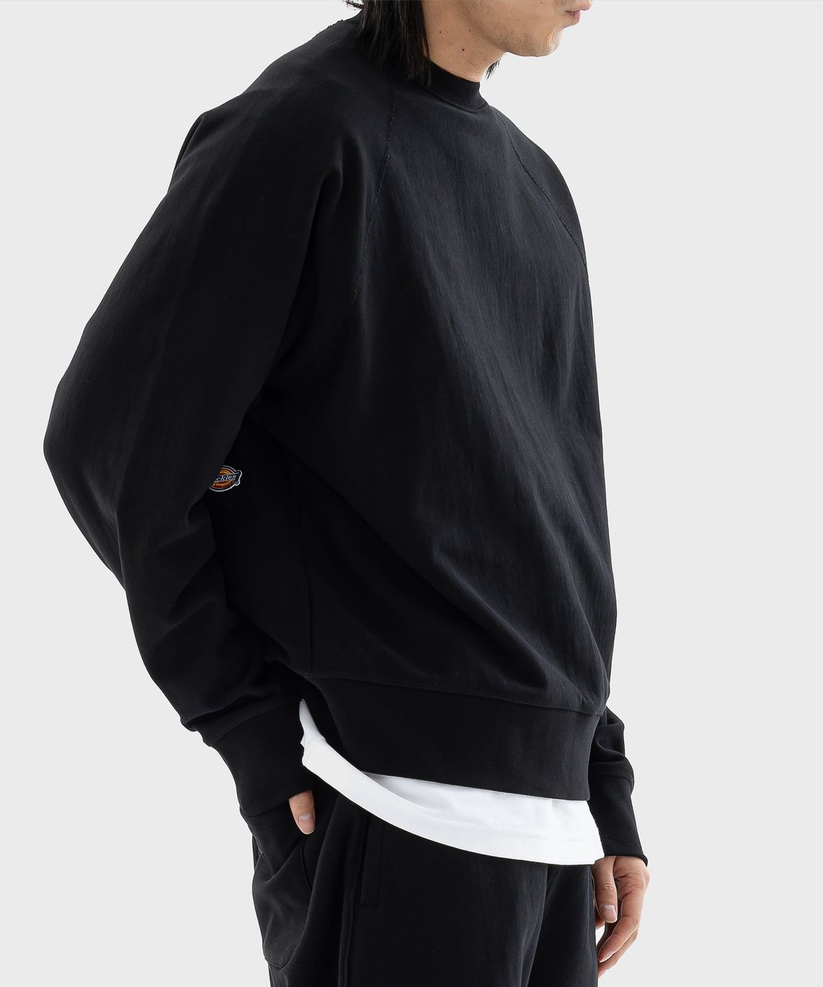 디키즈(DICKIES) 멀티 로고 헤비웨이트 스웨트셔츠 Black