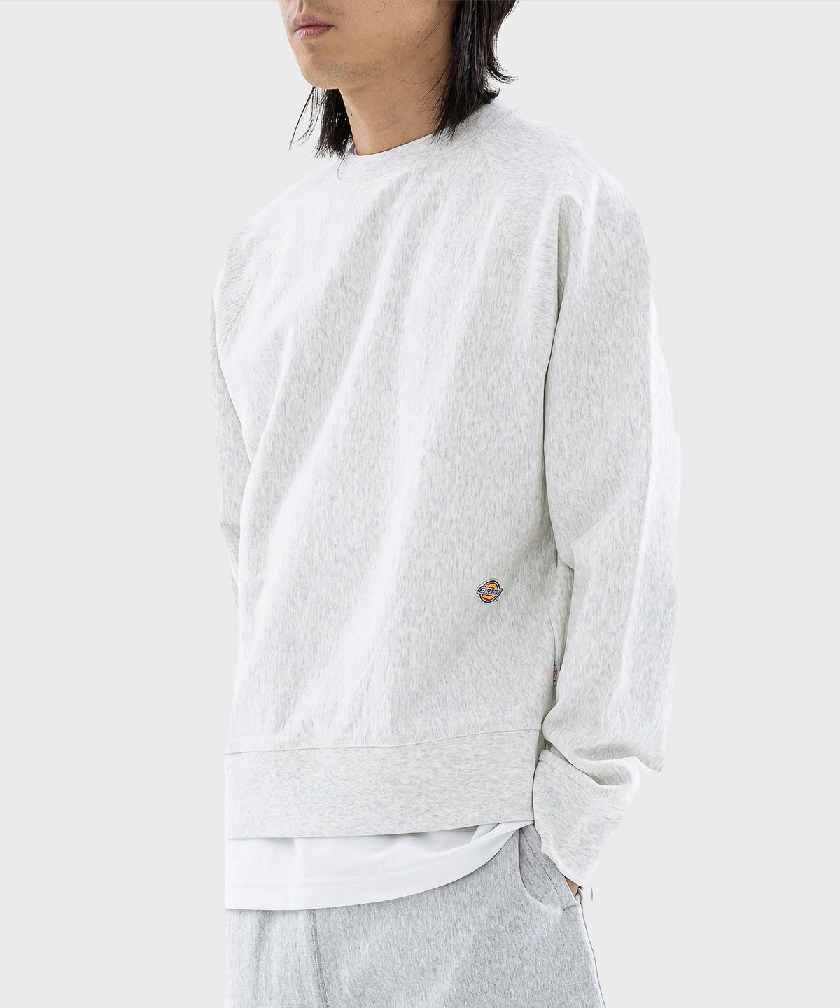 디키즈(DICKIES) 멀티 로고 헤비웨이트 스웨트셔츠 Melange