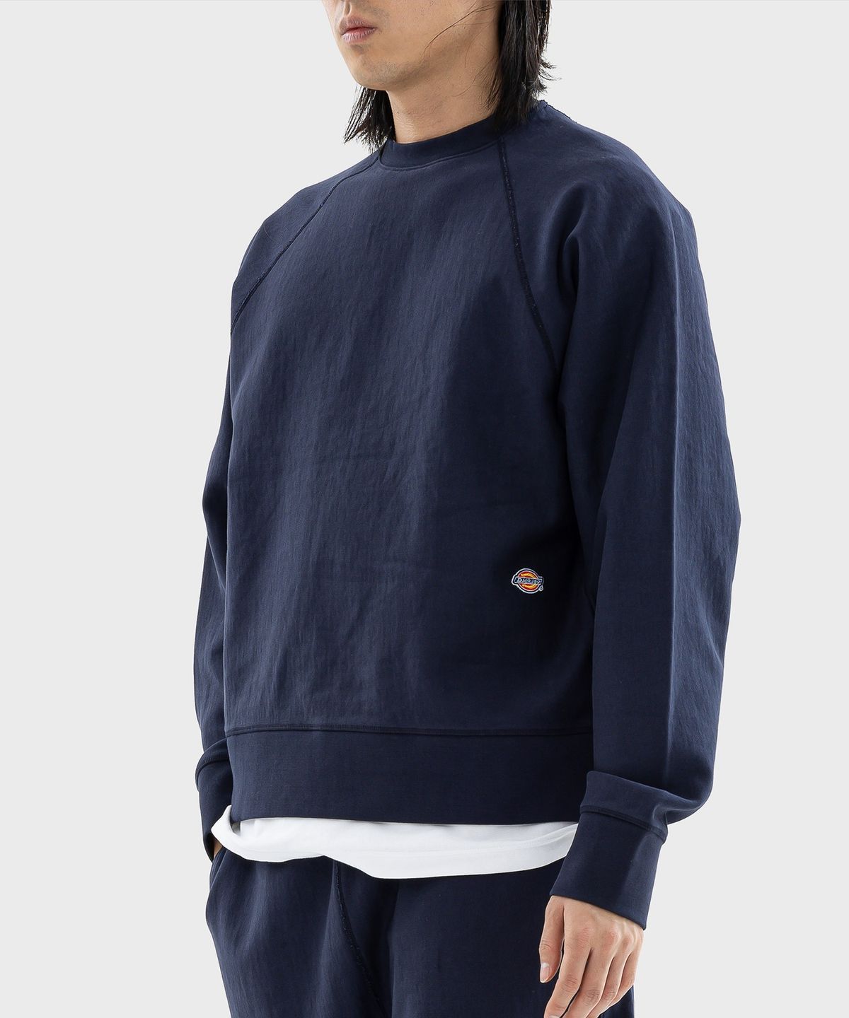 디키즈(DICKIES) 멀티 로고 헤비웨이트 스웨트셔츠 Navy