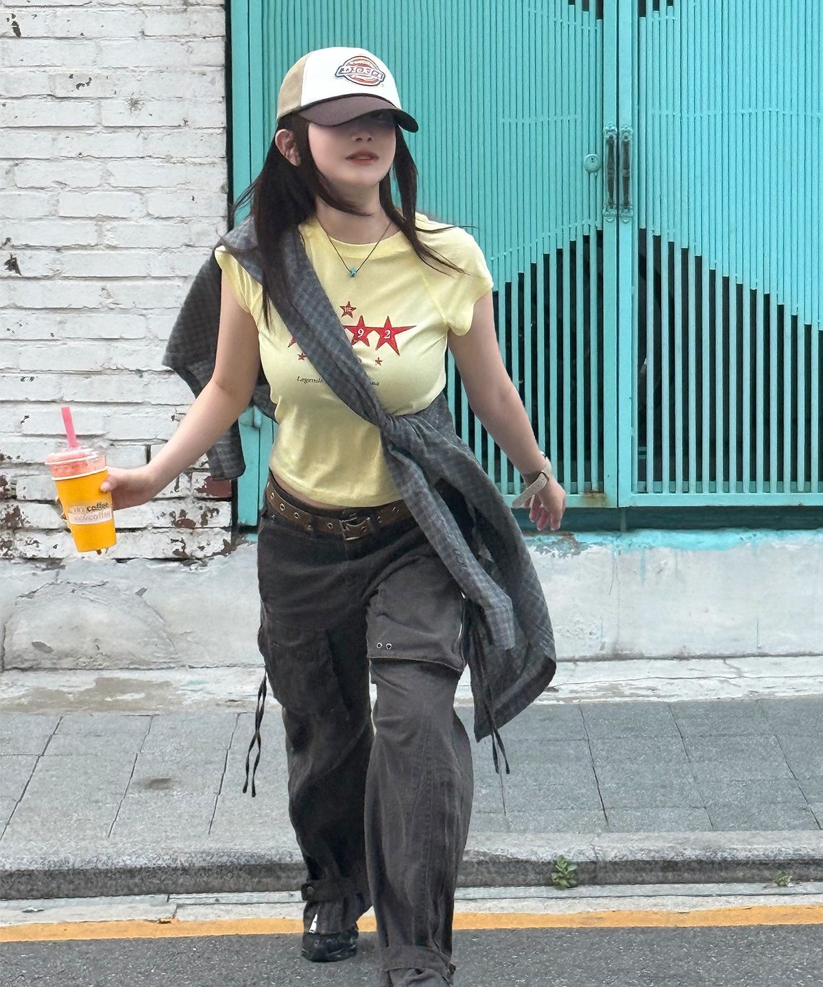 디키즈(DICKIES) 트리 로고 트러커 메쉬 캡 Brown