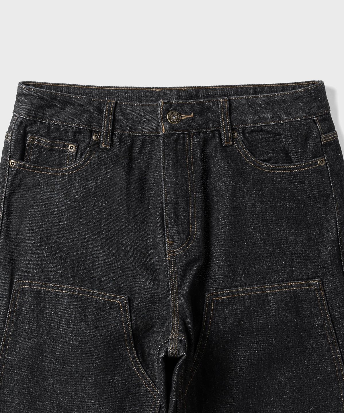 디키즈(DICKIES) 더블니 카펜터 데님 팬츠 Black