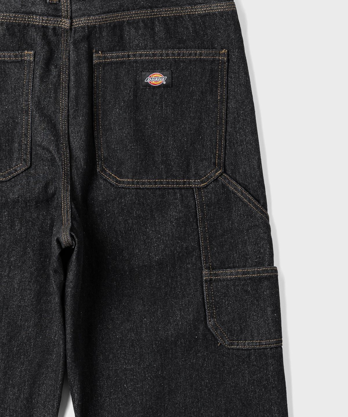 디키즈(DICKIES) 더블니 카펜터 데님 팬츠 Black