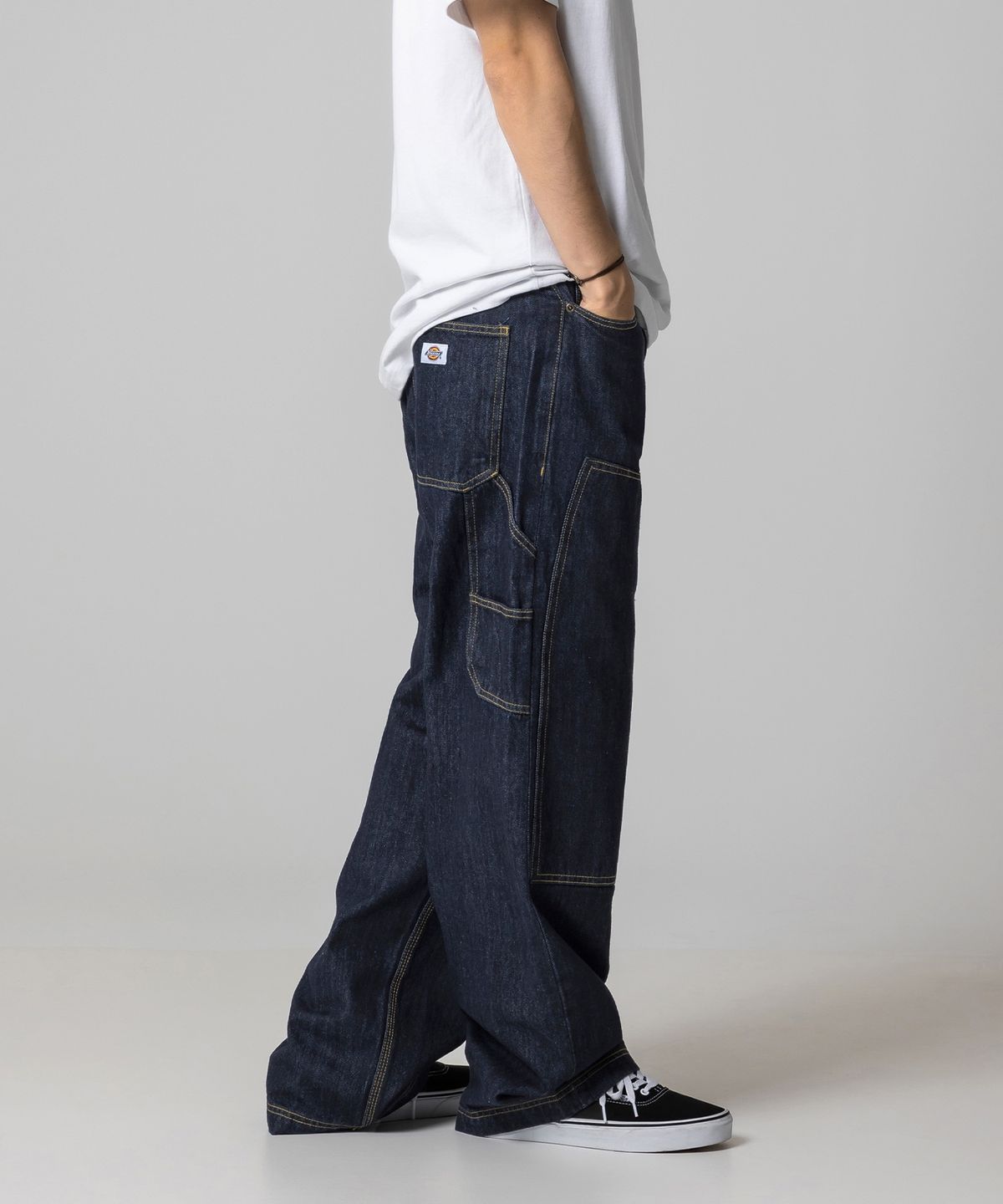 디키즈(DICKIES) 더블니 카펜터 데님 팬츠 Indigo Blue