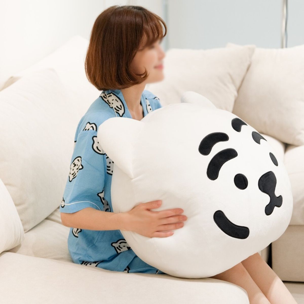 무직타이거(MUZIKTIGER) 메가 뚱랑이 페이스 모찌 쿠션 3종