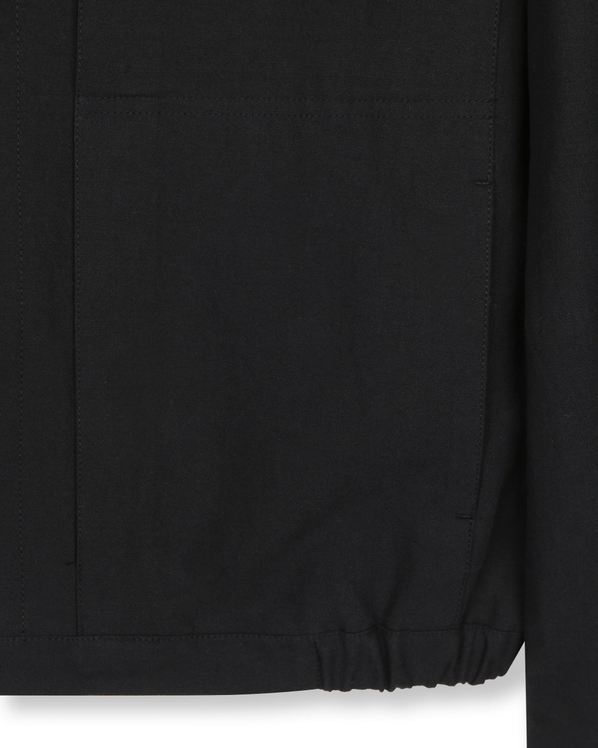 비슬로우(BESLOW) STAND COLLAR LINEN JACKET BLACK