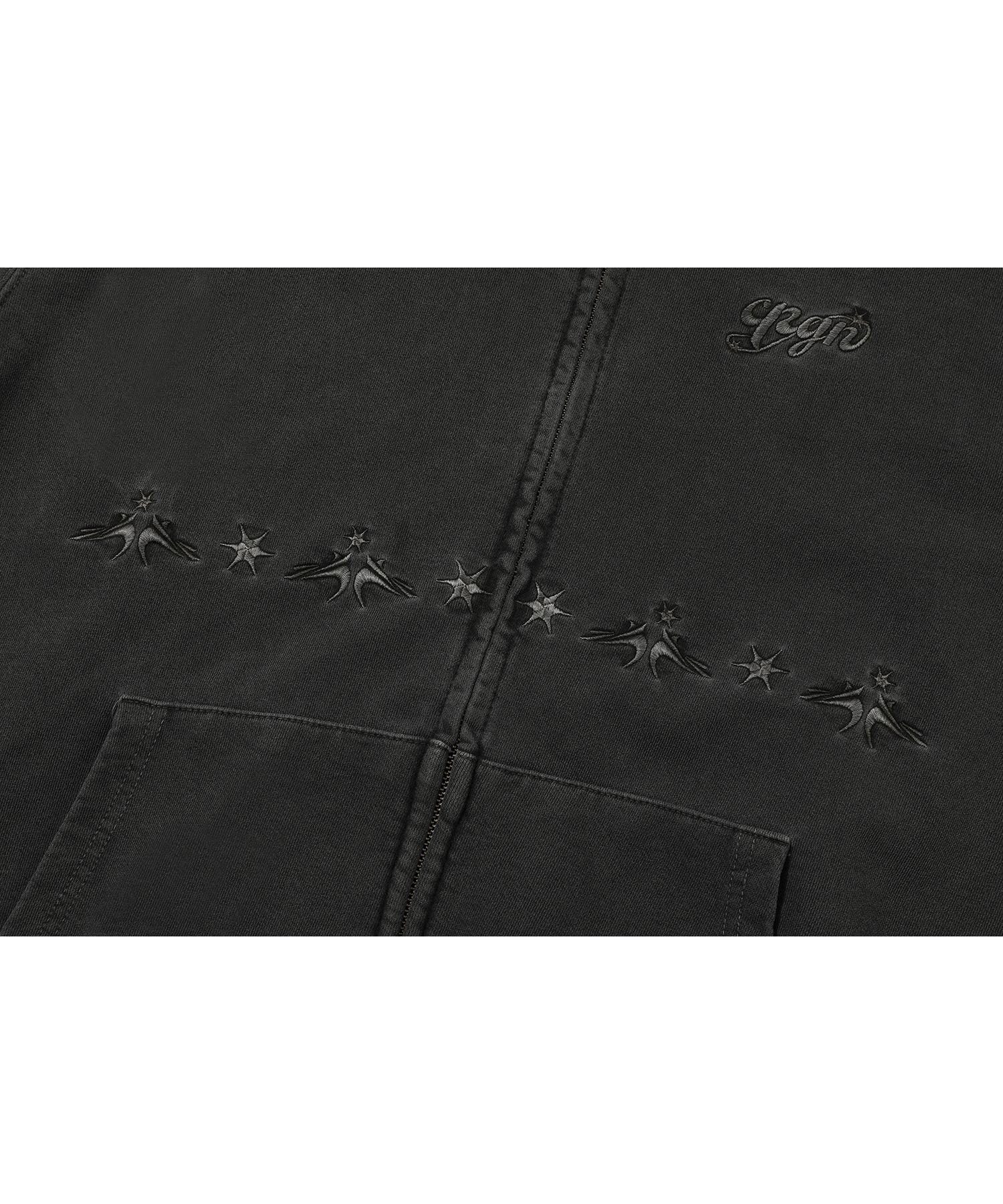 MUSINSA | CPGN STUDIO [2-WAY] Peak Star Pigment Hood Zip-up