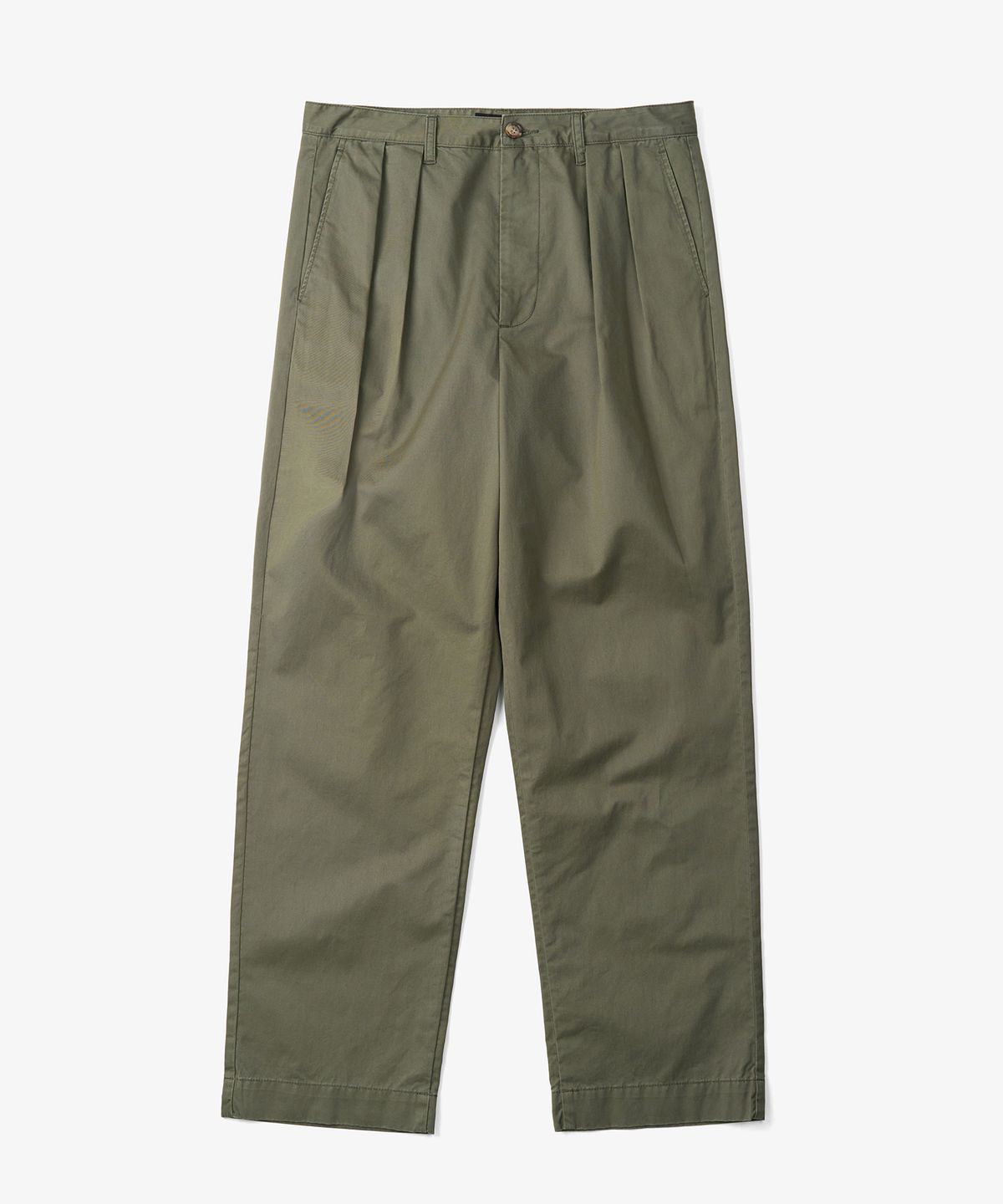 토피(TOFFEE) 투턱 치노 팬츠 (KHAKI)