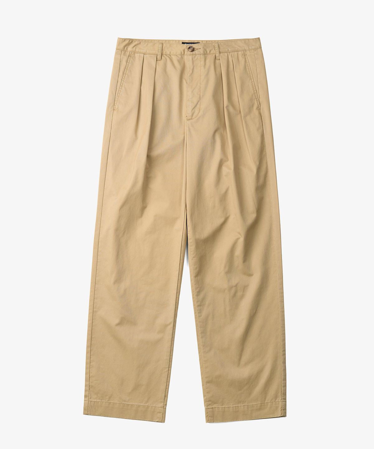 토피(TOFFEE) 투턱 치노 팬츠 (BEIGE)