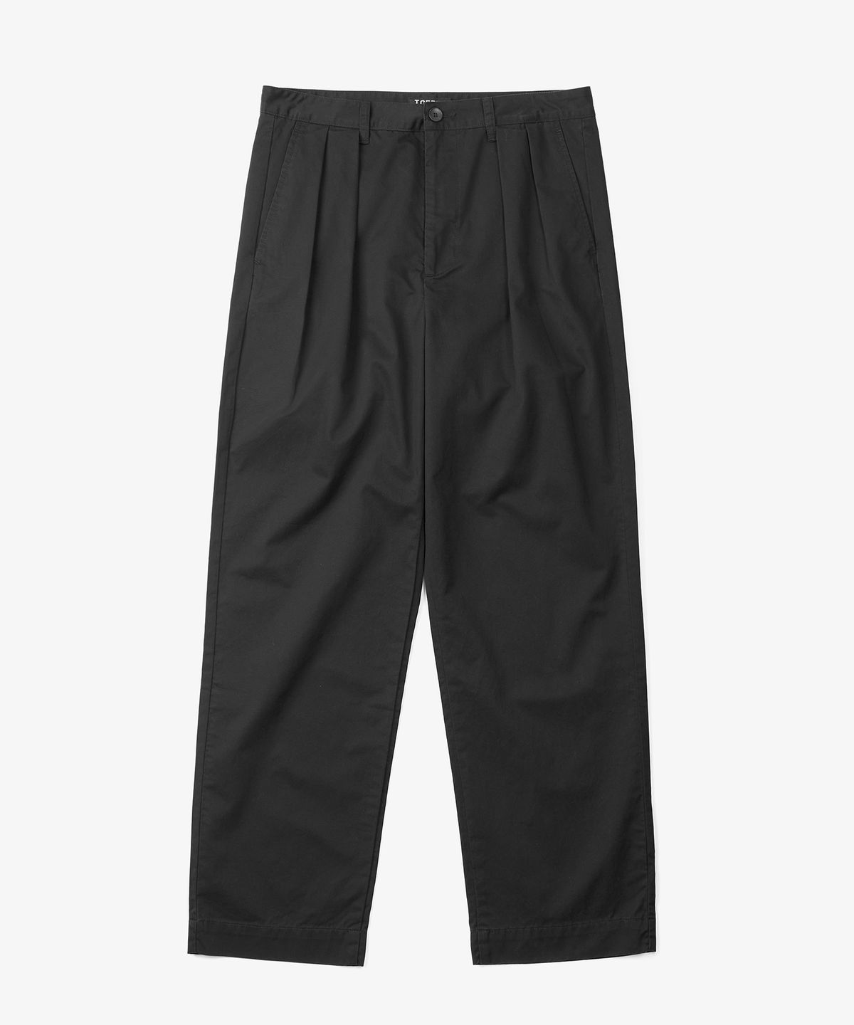 토피(TOFFEE) 투턱 치노 팬츠 (BLACK)