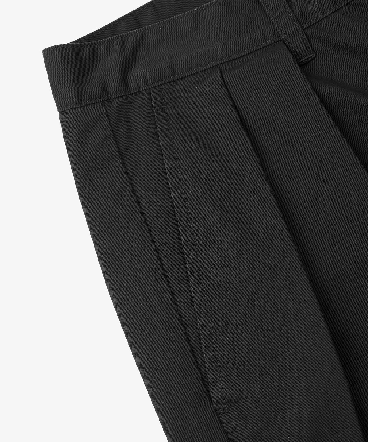 토피(TOFFEE) 투턱 치노 팬츠 (BLACK)