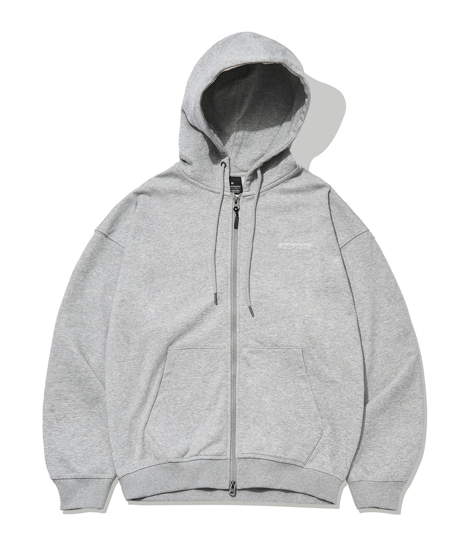 MUSINSA | GROOVE RHYME NYC LOCATION HOODIE ZIP-UP (MELANGE