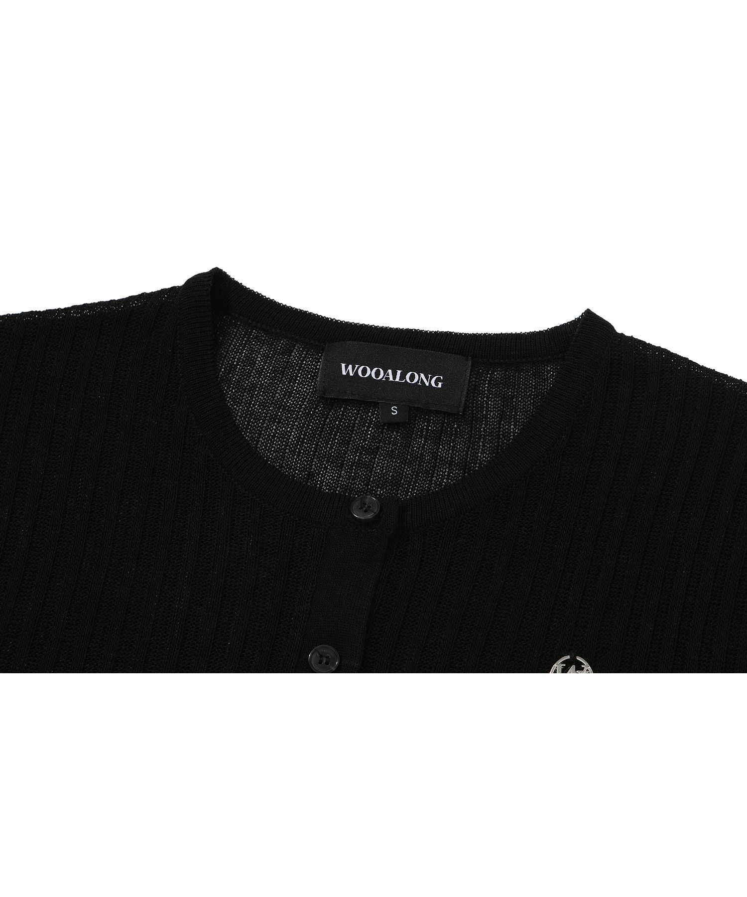ジャケット WOOALONG Strap crop cardigan BLACK WOOALONG – MK2UK