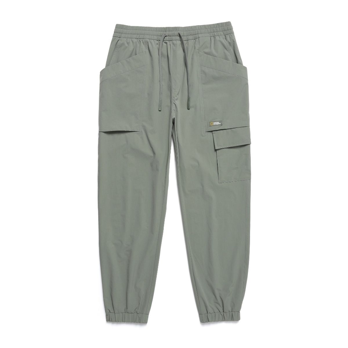 내셔널지오그래픽(NATIONALGEOGRAPHIC) N242UPT940 아델리 경량 우븐 스트레치 카고 조거 팬츠 LICHEN KHAKI
