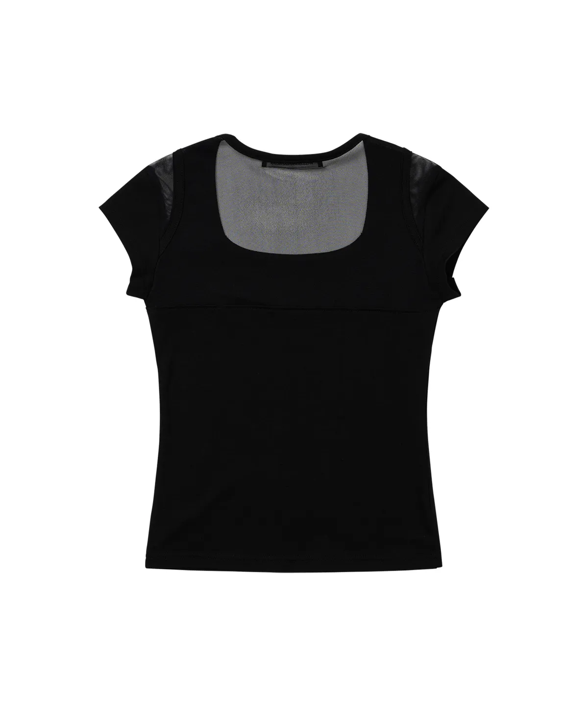 웰빙익스프레스(WELLBEING EXPRESS) Mesh Point Half Sleeve Black
