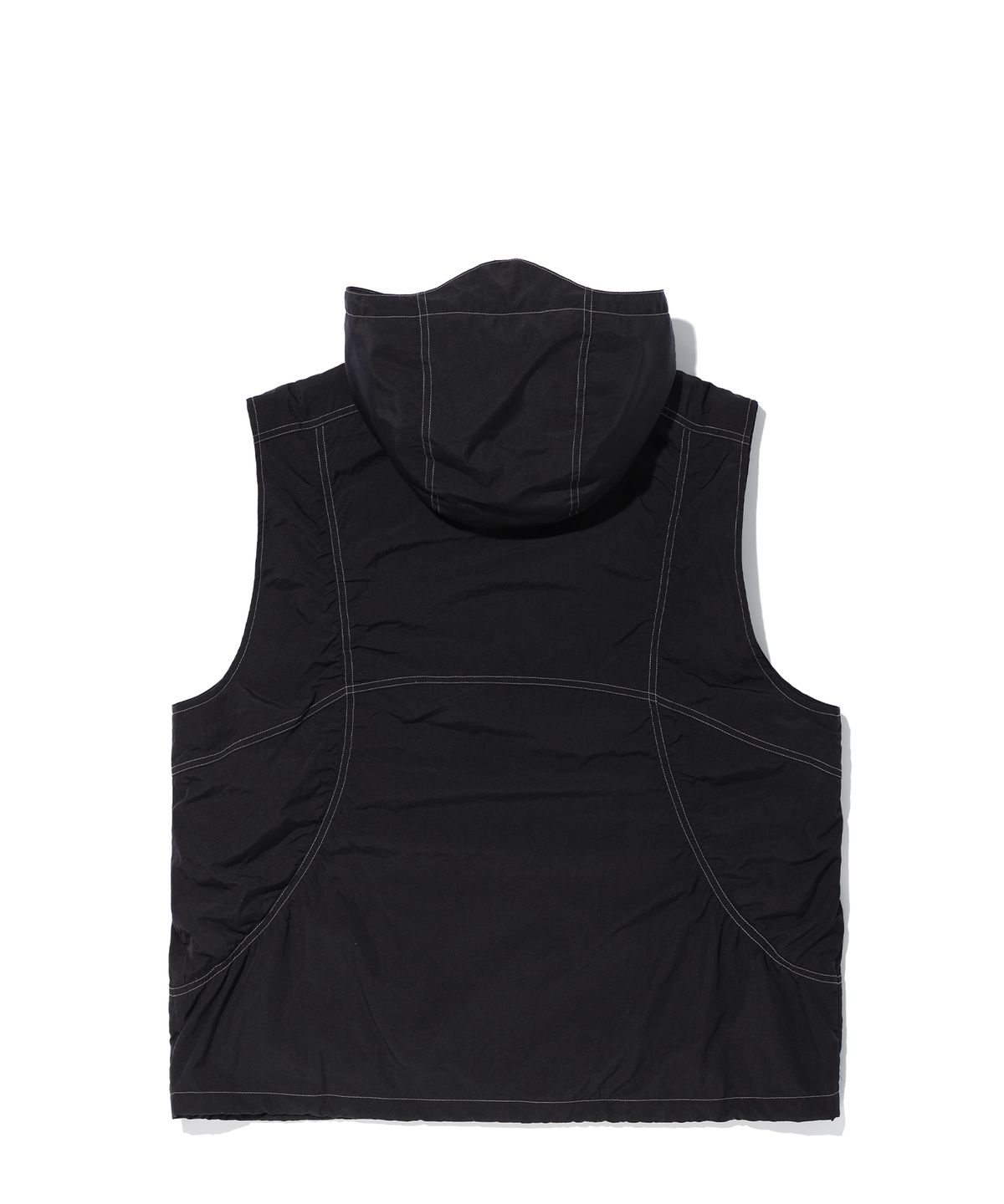 크리틱(CRITIC) GLOSSY HOOD VEST BLACK