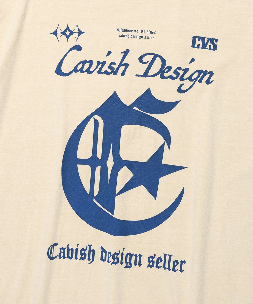 ★2024SS新作★CAVISH★SYMPHONY SS TEE MUSINSA | CAVISH PIGMENT CENTURY SS TEE IVORY(CV2EMUT503A)