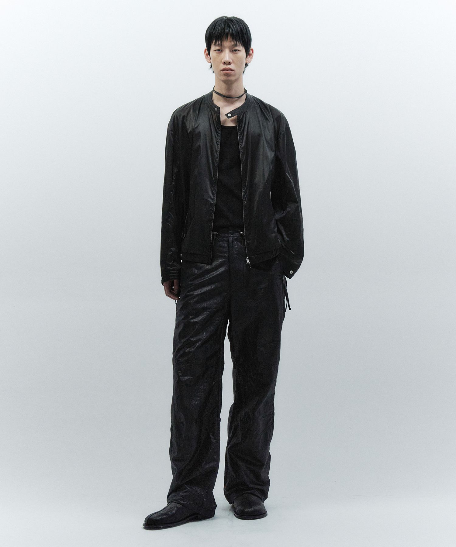 ネットで注文 | MUSINSA INSILENCE BLACK jacket racer sheer Lightweight ジャケット・アウター