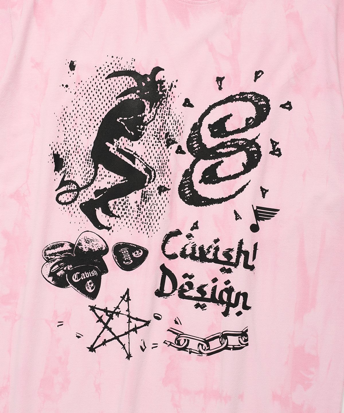 카비시(CAVISH) OVERDYED ROAR SS TEE PINK(CV2EMUT504A)