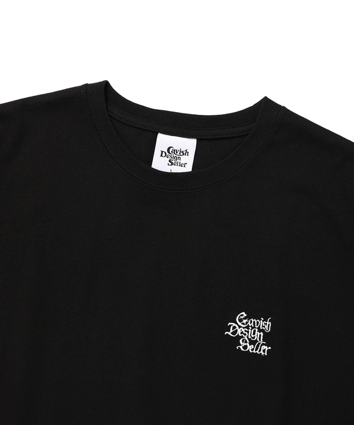 카비시(CAVISH) GOTHIC SELLER EMB LOGO SS TEE BLACK(CV2EMUT507A)