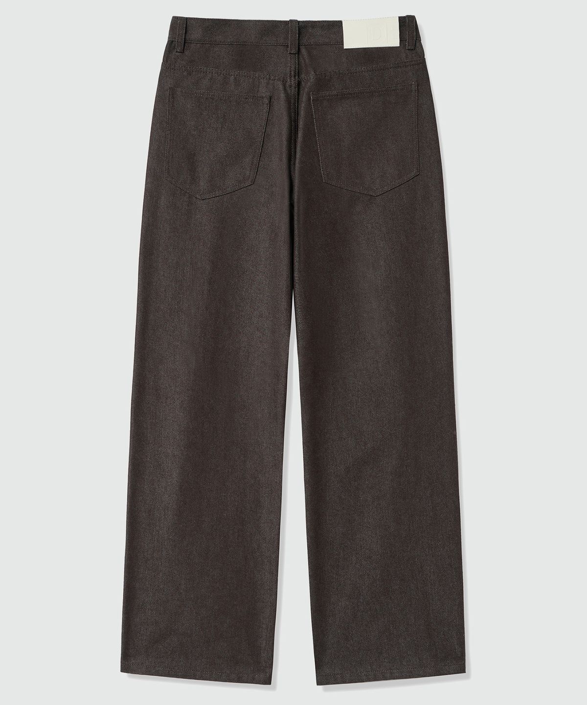 데케트(DECET) Deep Pleats Wide Jeans DCPT030CPBrown