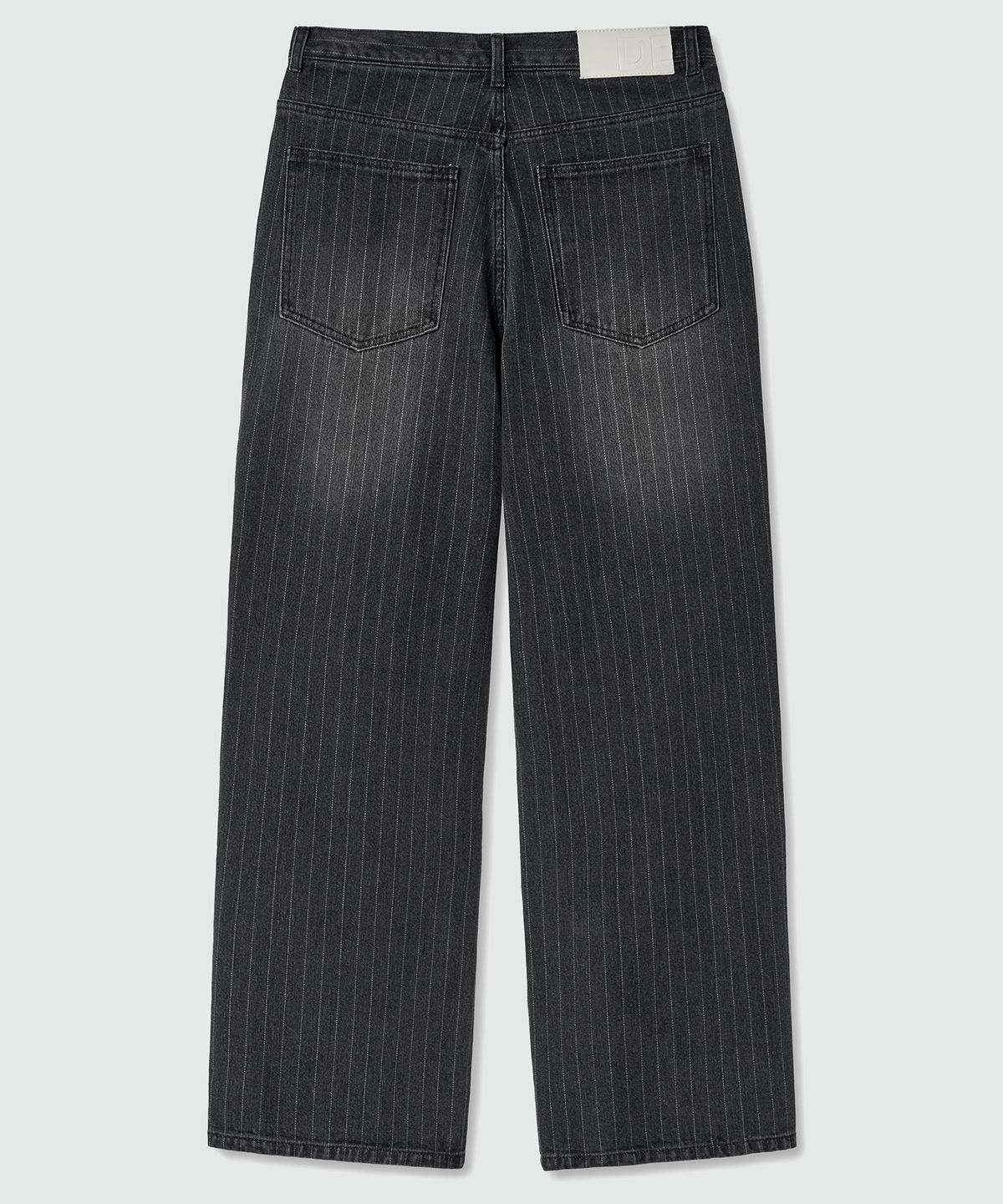 데케트(DECET) Deep Pleats Wide Jeans DCPT030STBlack