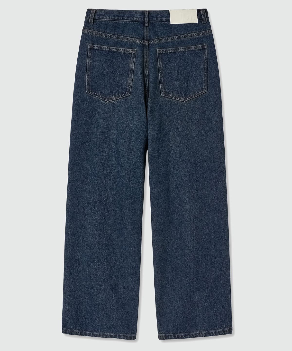 데케트(DECET) Deep Pleats Wide Jeans DCPT030YLBlue