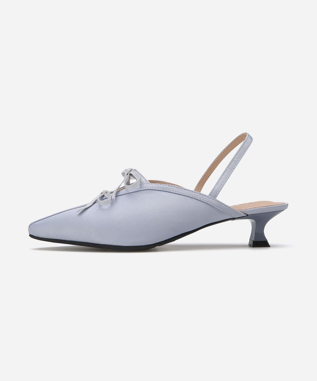 솔트앤초콜릿(SALT AND CHOCOLATE) 스틸레토 더블 리본장식 슬링백 412412002 (4cm/3color)