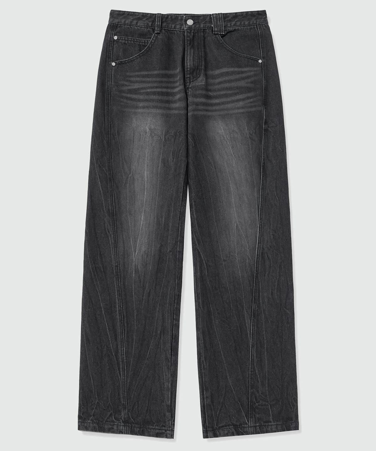 데케트(DECET) Curved Wide Jeans DCPT033CRBlackB