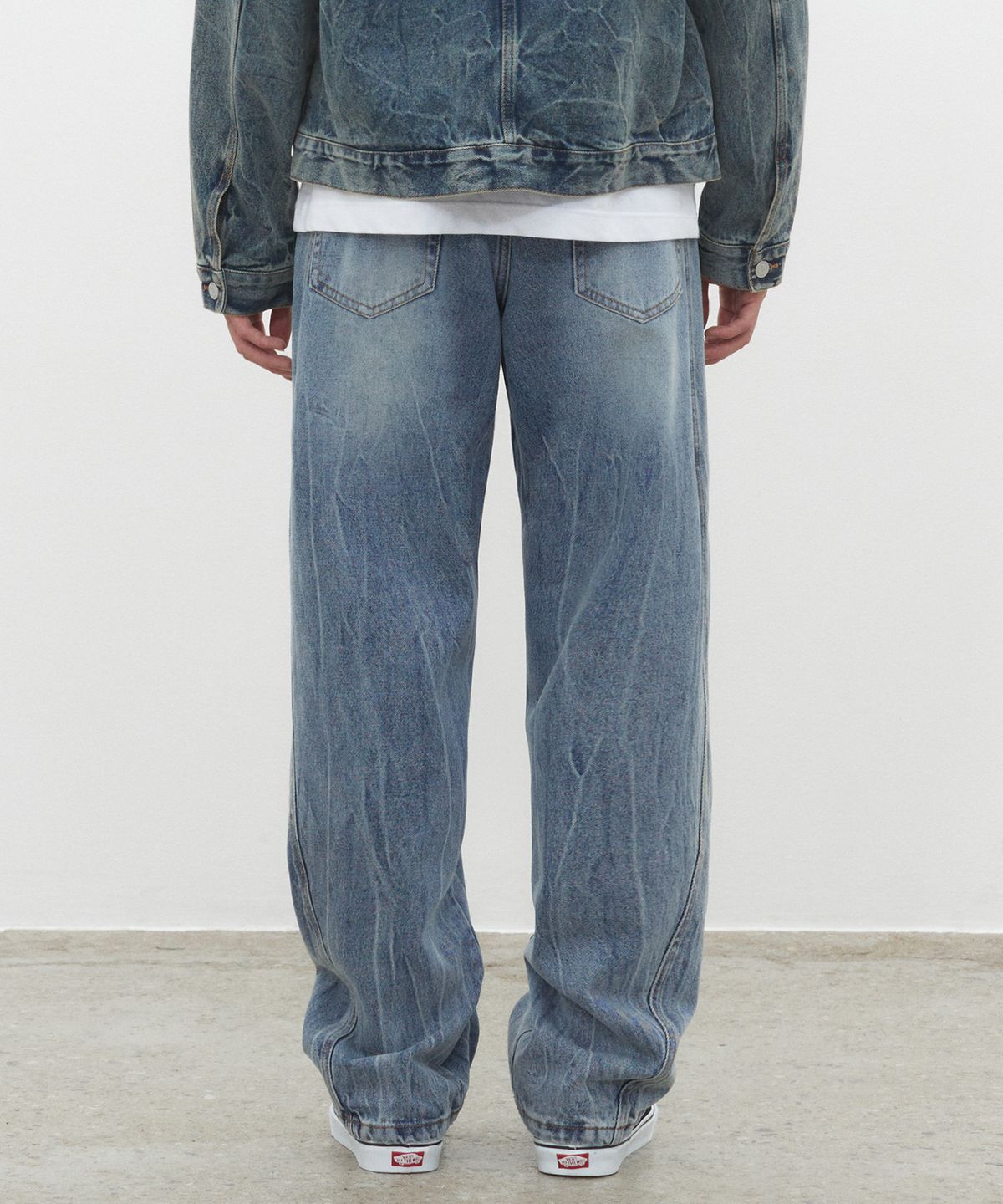 데케트(DECET) Curved Wide Jeans DCPT033CRYBlueB