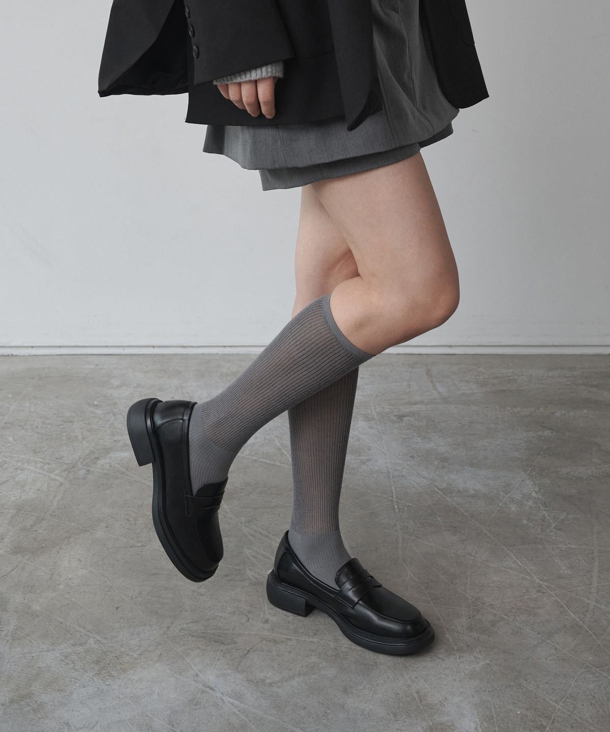 솔트앤초콜릿(SALT AND CHOCOLATE) 라운드 토 페니 로퍼 412419004 (3.7cm/2colors)