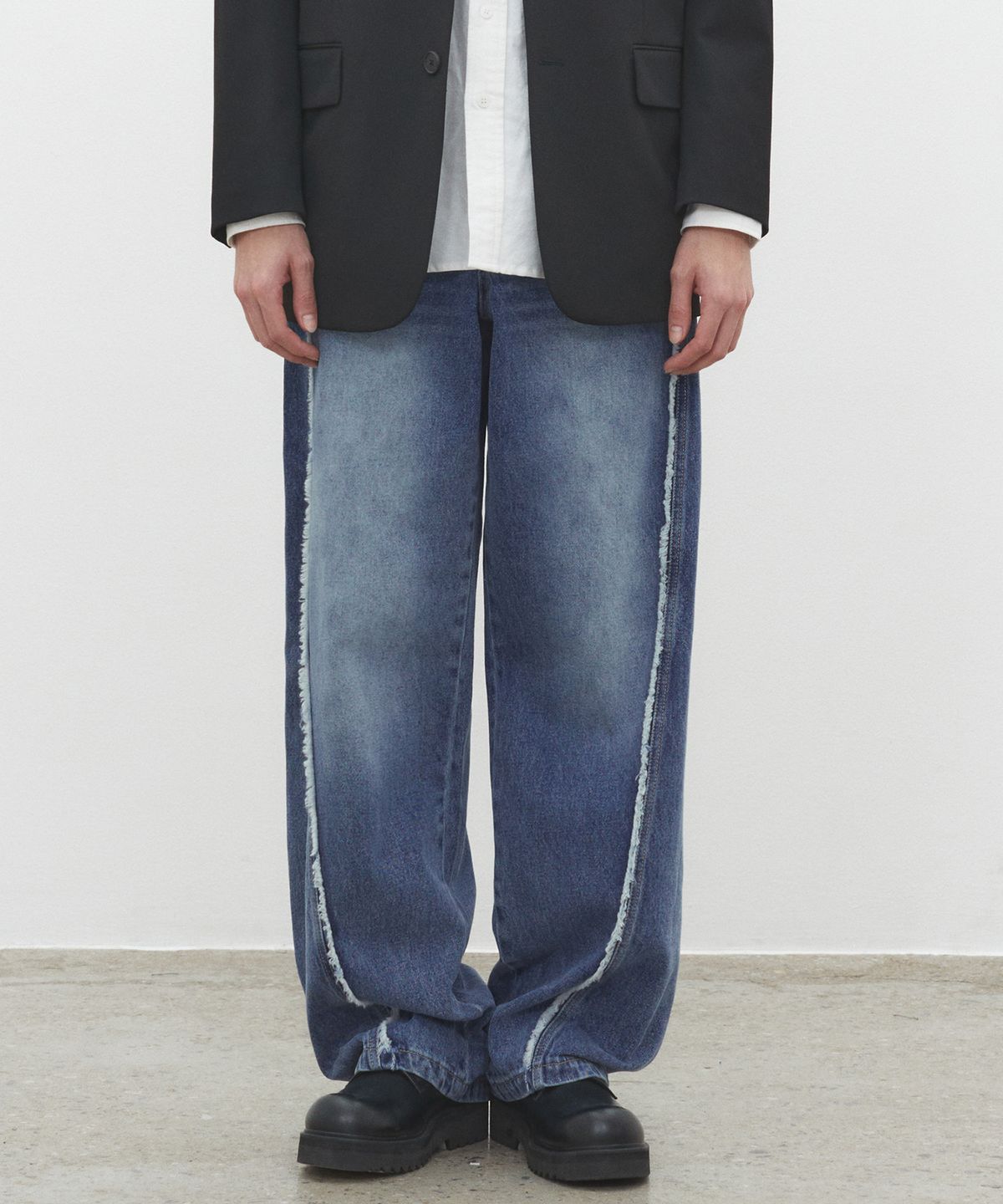 데케트(DECET) Curved Wide Jeans DCPT033SCBlueB