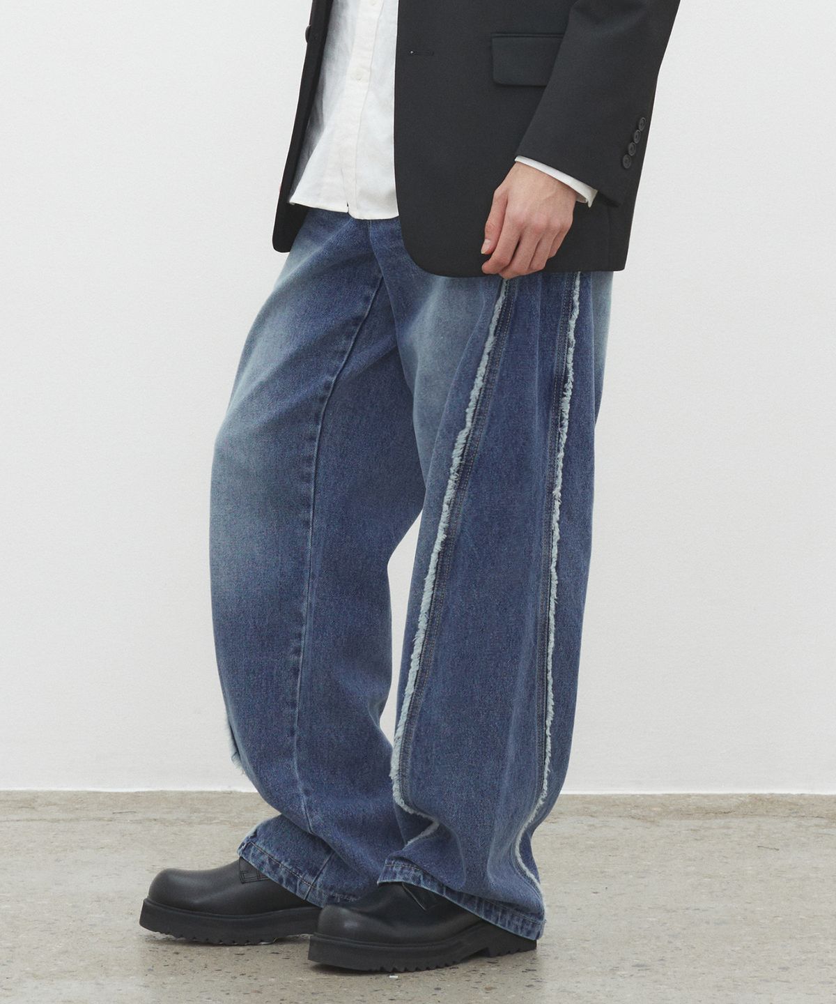 데케트(DECET) Curved Wide Jeans DCPT033SCBlueB