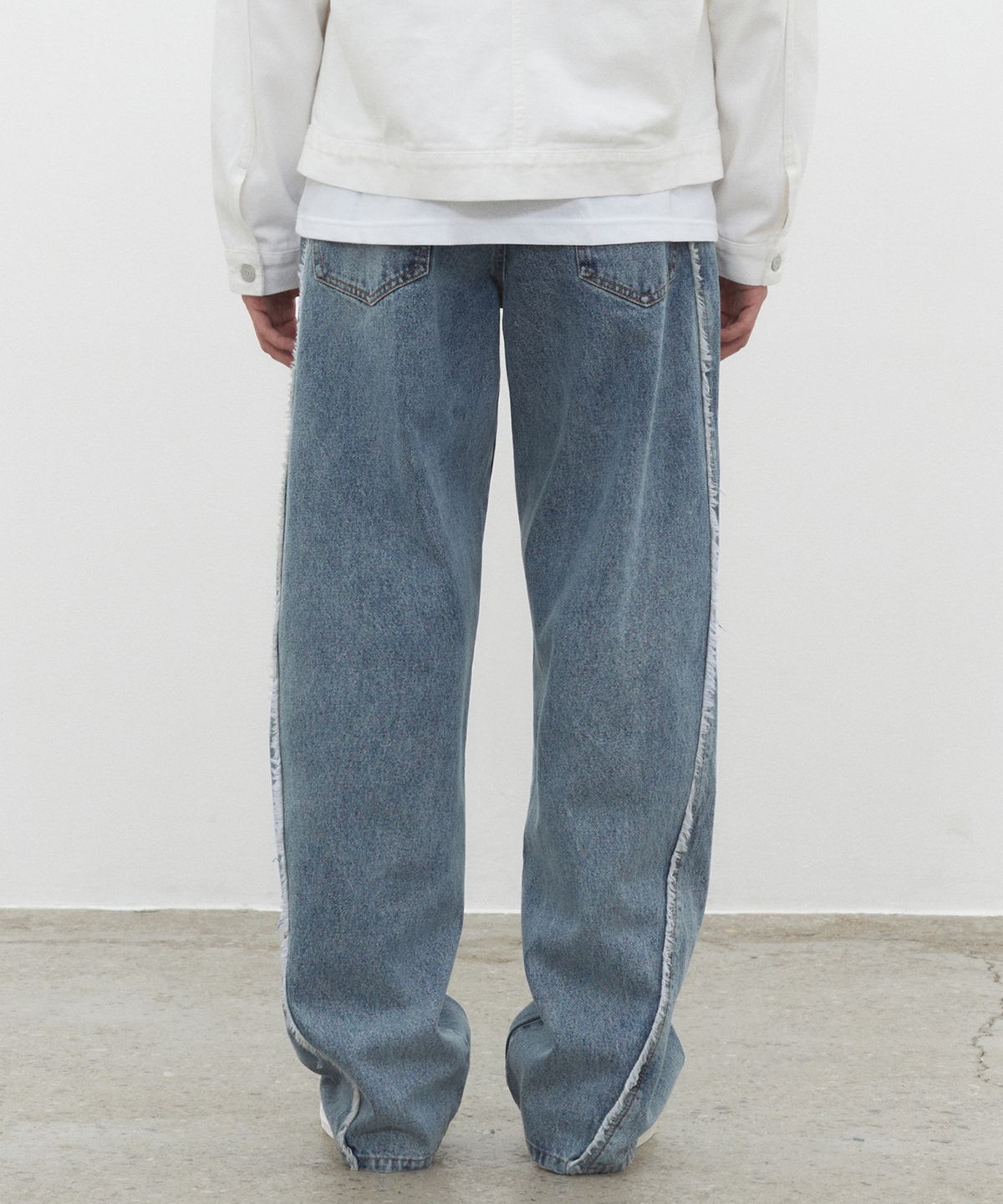 데케트(DECET) Curved Wide Jeans DCPT033SCSTNBlue