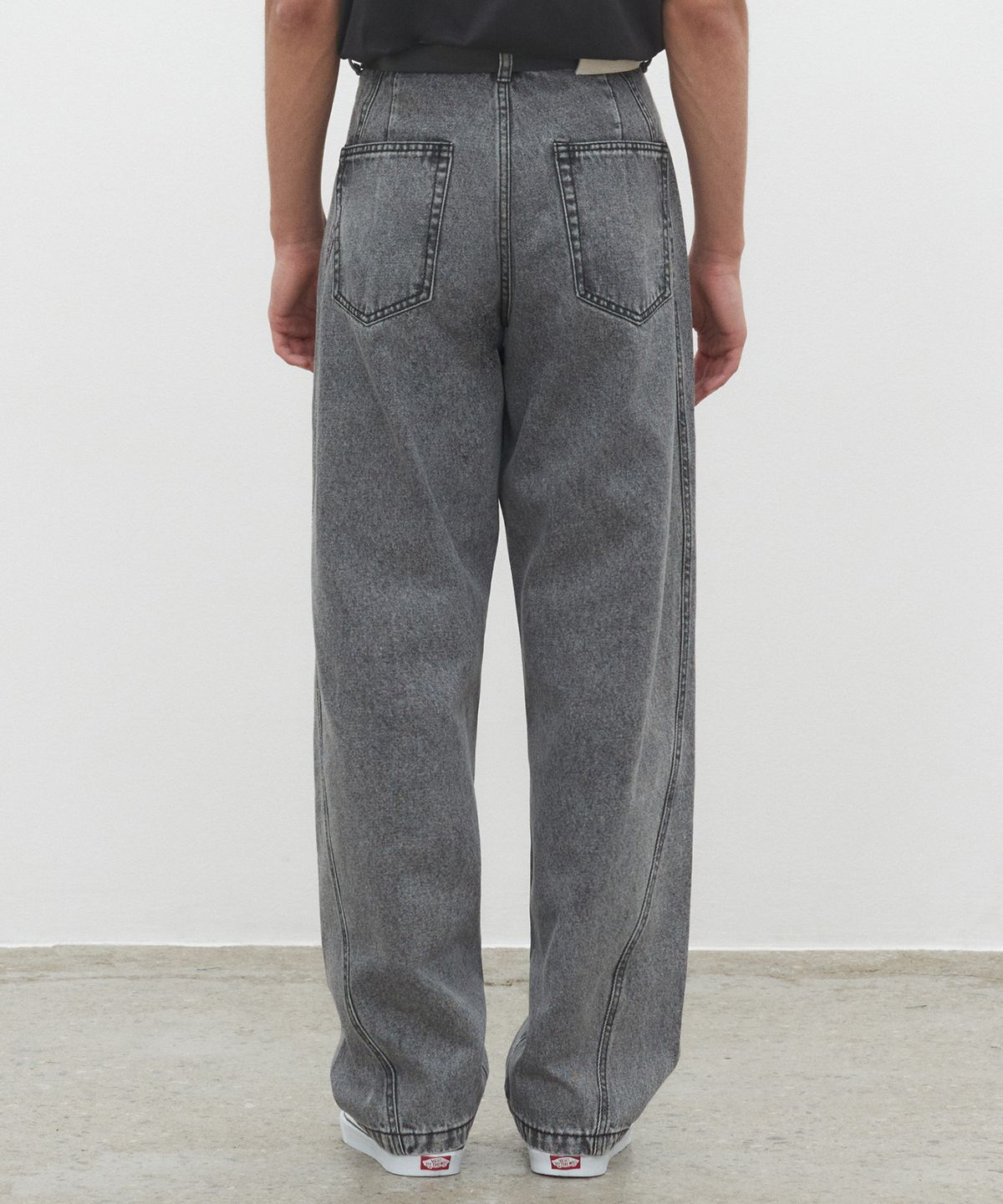 데케트(DECET) Curved Wide Jeans DCPT033STNGray