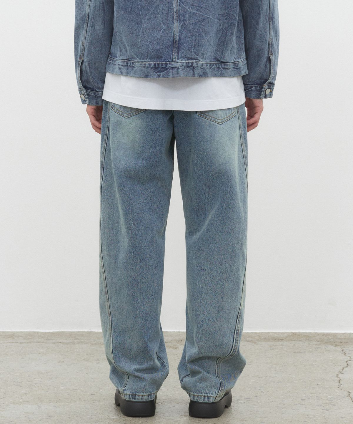 데케트(DECET) Curved Wide Jeans DCPT033YBlueB