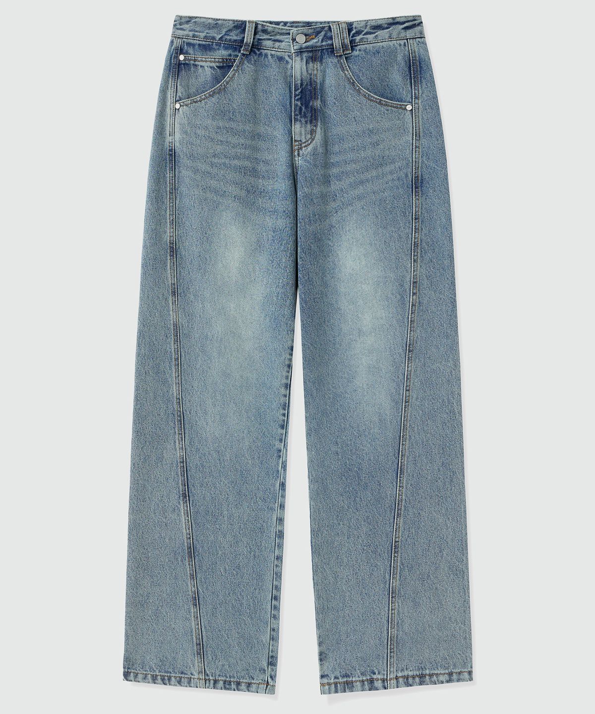 데케트(DECET) Curved Wide Jeans DCPT033YBlueB