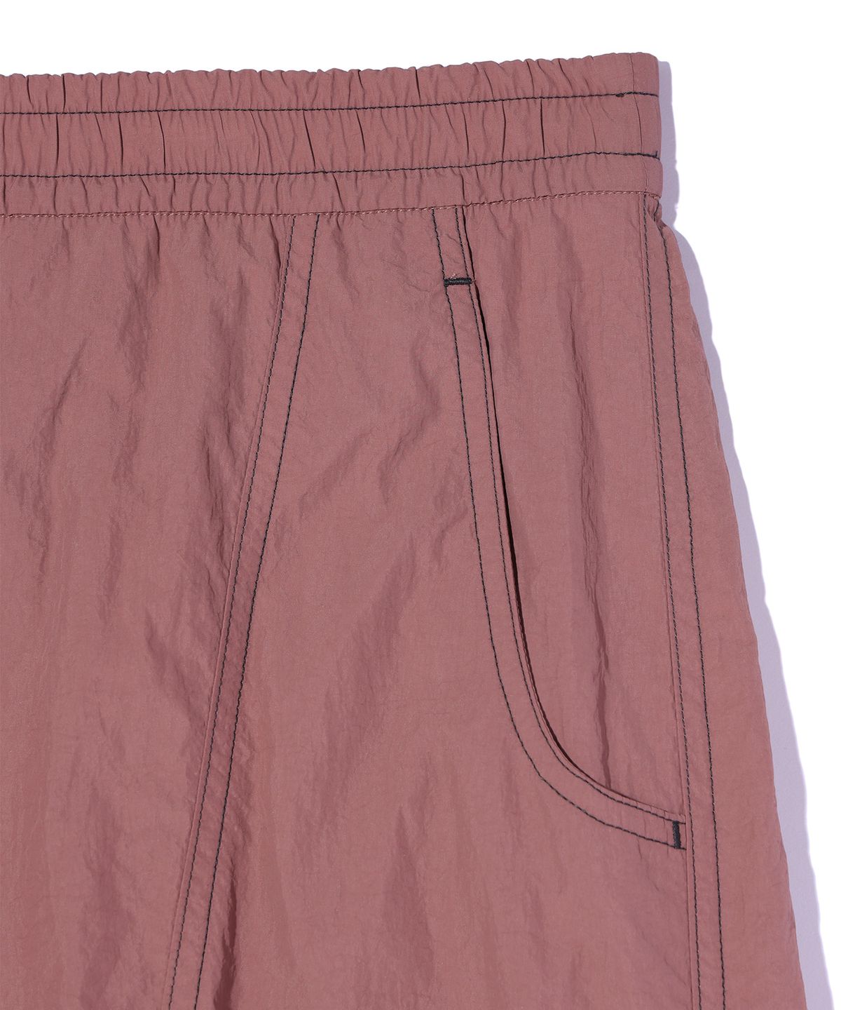 크리틱(CRITIC) METAL WORMHOLE LOGO PANTS PINK