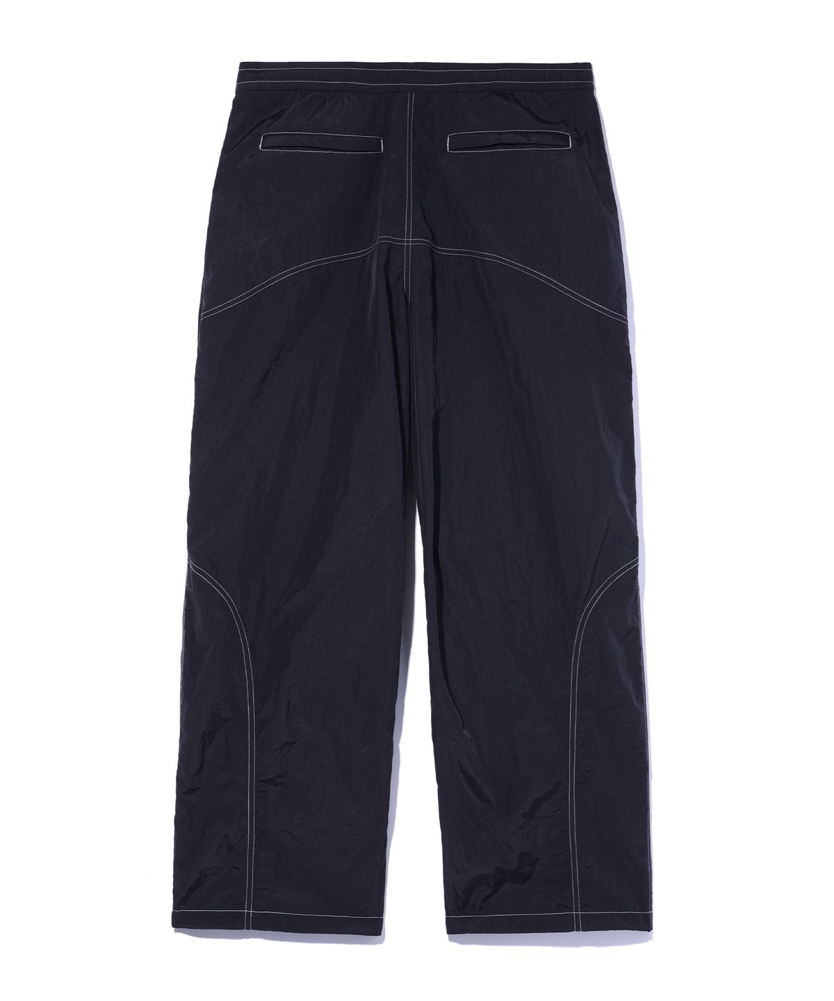 크리틱(CRITIC) METAL WORMHOLE LOGO PANTS BLACK