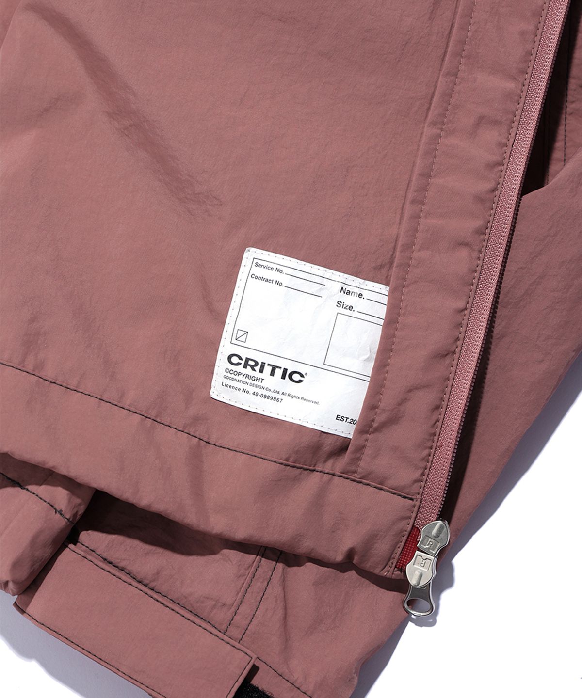 크리틱(CRITIC) METAL WORMHOLE LOGO JACKET PINK