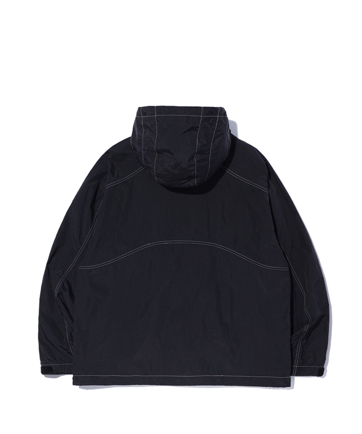 크리틱(CRITIC) METAL WORMHOLE LOGO JACKET BLACK