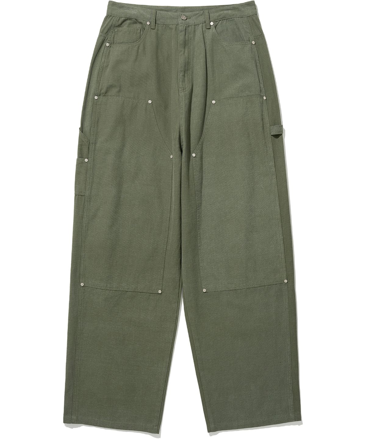 낫포너드(NOT4NERD) Relax Fit Carpenter Pants - Khaki